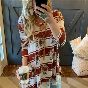 Bohemian Floral Tunic